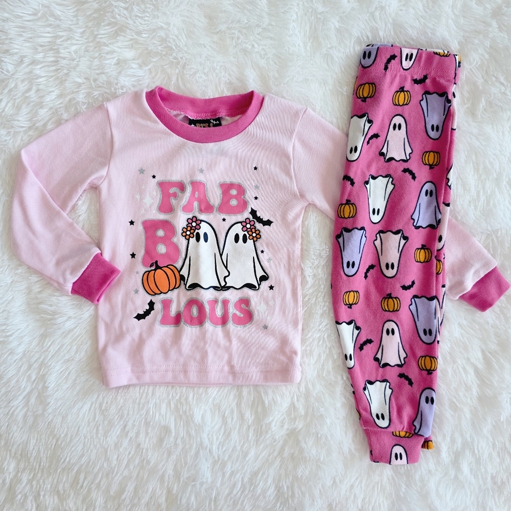 Halloween Ghosts Toddler Girls Pajamas Set